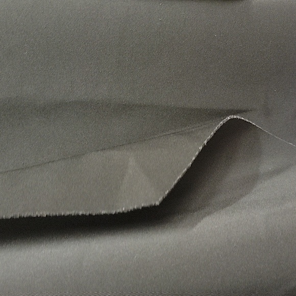 Torrid Draped Relaxed Open Front Varsity Scuba Blazer Jacket Black Womens Size 1 - Picture 4 of 5